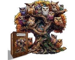 Casalora Houten Puzzel Uil 209 Stukjes – Unieke Vorm – Dieren Legpuzzel Volwassenen – L — cadeau in Spellen & Speelgoed