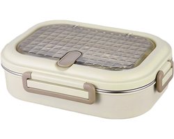 Voedselcontainer Roestvrij Staal - Lunchbox met Lepel - Maaltijden Meenemen - Geïsoleerd Warm Houden - 30x22x10 cm — cadeau in Koken & Dineren