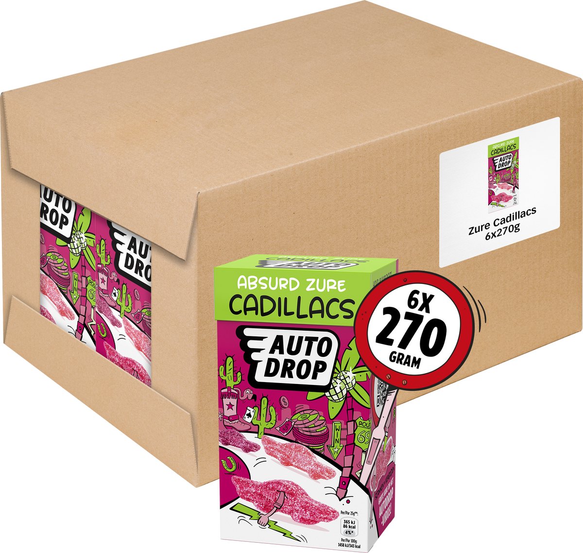 Absurd Zure Cadillacs - 6 doosjes - 270 gram