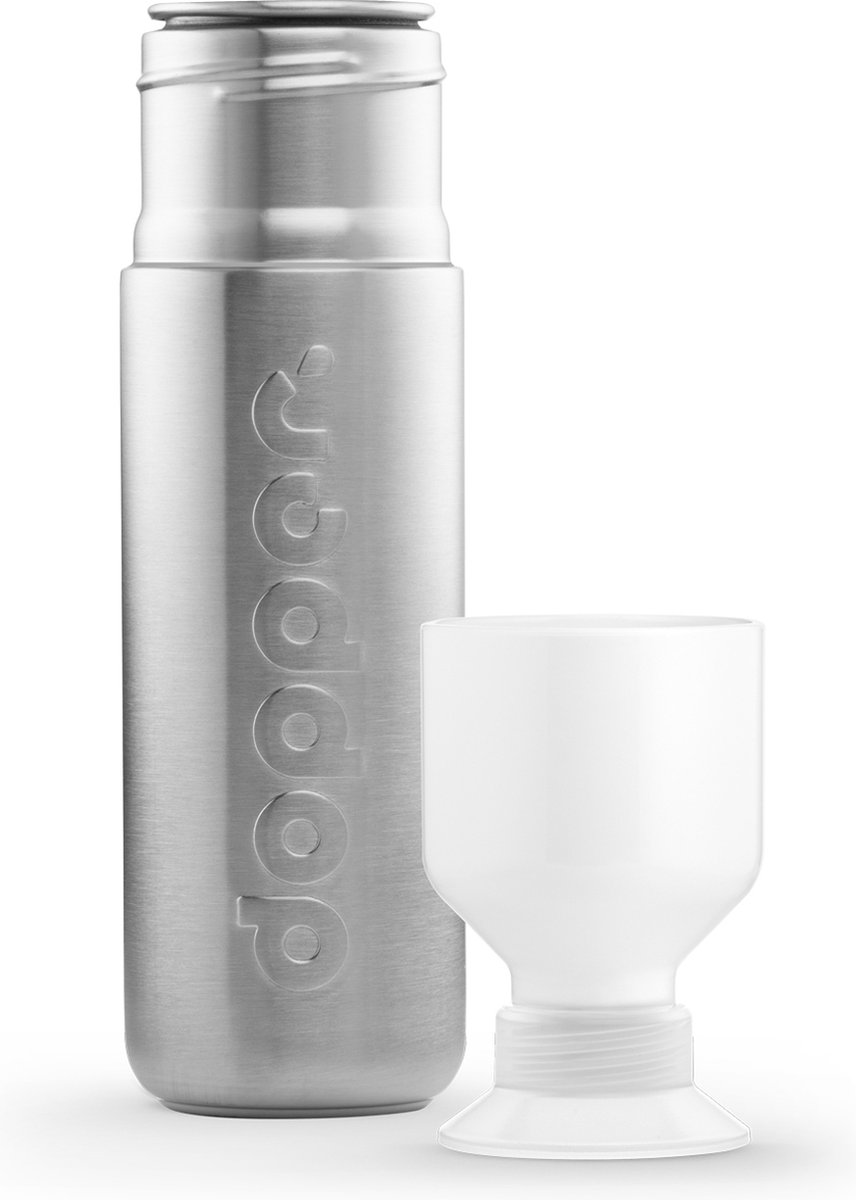 Steel drinkfles 490 ml - roestvrij staal - vaatwasserbestendig