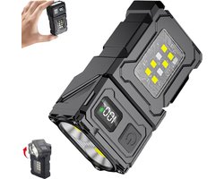 Zaklamp - Mini-Zaklamp - Zaklampen - Oplaadbare Led Zaklamp - Noodverlichting - Zaklamp Survival - Zaklamp Nood - Zaklamp Met Klip - 180 Graden Draaibare - Noodpakket - Kampeerlamp - Ip45 Waterdicht - Voor Thuis, Kamperen, Noodgevallen - Draagbare — cadeau in Sport & Outdoor