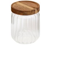 Stijlvolle luchtdichte glazen voorraadpot 500 ml Five® - Transparant - Luchtdicht | Met deksel — cadeau in Wonen & Interieur
