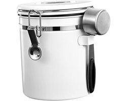 longziming -Luchtdichte Koffieopslagpot met Deksel – Glazen Voorraaddoos voor Koffiebonen, Thee en Snacks – Stijlvolle Bewaardoos voor in de Keuken, Gemakkelijk te Reinigen, Aromabehoudend Design — cadeau in Wonen & Interieur