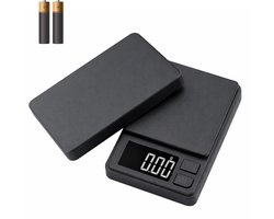 Mini Precisieweegschaal 0,01g – 1kg | Compact Zakformaat met Tare-Functie, Multi Units & Zwart Display | Helder Afleesbaar | Ideaal voor Barista Koffie, Kruiden, Sieraden, Edibles & Supplement Dosering — cadeau in Kookcadeaus