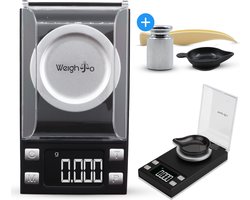 Precisie weegschaal 0,001 gram Keukenweegschaal Digitaal Milligram - Mini Weegschaal - Micro - Digitale - Precisieweegschaal 0 001 - Pocket Weegschaal – Sieraden weegschaal — cadeau in Kookcadeaus