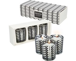 Kaarsen - Geurkaarsen in glas - Sfeerverlichting met een heerlijke geur - In een set van 3 - Een luxe geschenkset voor zowel mannen als vrouwen - Verschillende kleuren en geuren - Compacte en kleine kaarsjes - Ideale sfeermakers in huis! - Zebra — cadeau in Wonen & Interieur