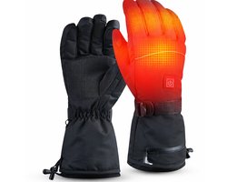 Verwarmde handschoenen - Handschoenen verwarmd - Elektrische verwarming - Winter - Oplaadbaar - Waterdicht - Winddicht - Zwart - Unisex -Geschikt voor DC-interfaces — cadeau in Sport & Outdoor