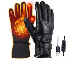 Verwarmde Handschoenen - Verwarmde handschoenen voor heren en dames - touchscreen-verwarmingshandschoenen - USB waterdichte handschoenen - Handschoenen Winter - Handschoenen Met Verwarming - verwarmd voor klimmen, wandelen, fietsen, kamperen - Zwart — cadeau in Sport & Outdoor