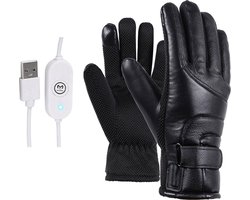 Verwarmde Handschoenen - Waterdicht - One Size - Elektrische Handschoenen Heren En Dames - Met Touchscreen Compatibiliteit - Handschoenen Winter - Handschoenen Met Verwarming - Verwarmde Wanten - Zwart — cadeau in Sport & Outdoor
