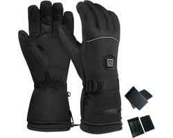 QTTVBTNA - Verwarmde handschoenen - Slimme Elektrische Handschoenen - Volledige Vingers & Handrug Verwarming - Waterdicht - Touchscreen - Outdoor winter bescherming - Zwart - L - 1 Paar — cadeau in Sport & Outdoor
