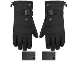 1 paar verwarmde handschoenen - elektrisch verwarmde winterhandschoenen - ski- en bergbeklimmingshandschoenen - winddicht en waterdicht - drie temperatuurstanden - geschikt voor fietsen, bergbeklimmen, skiën en wandelen - zwart — cadeau in Sport & Outdoor