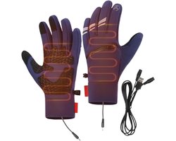 Elektrische handschoenen,Verwarmde handschoenen, USB elektrisch verwarmde thermische handschoenen, Touchscreenhandschoenen voor koud weer, waterdichte verwarmde snowboardhandschoenen voor buiten fiets — cadeau in Sport & Outdoor