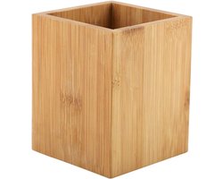 Bamboe Pennenhouder voor Kantoor en School - Organiseer Potloden, Bureau Accessoires en Stationery voor een Nettere Werkplek — cadeau in Wonen & Interieur