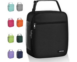 Draagbare Koeltas - Lunchtas - Geïsoleerde Lunch Tas - Thermal Bag - Compact & Handig - Grote Capaciteit - School - Lunch - Werk - Zwart - Meerlaagse Verdikte Aluminiumfolie - Voor Picknicks, Kamperen, Werk, Het Dagelijks Leven — cadeau in Cadeau-ideeën