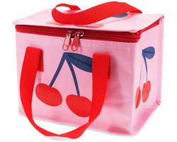 Rex London Geïsoleerde Lunchtas Cherry – Koeltasje met Rits – Lunch Bag voor Werk, School & Picknick — cadeau in Cadeau-ideeën