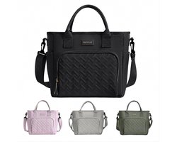 Rainbecom Geïsoleerde Lunchtas 10.7L - Koeltassen Zwart - Isolerende & Waterdichte 900D Polyester – Handvat Riem Lunch Bag - Verstelbare Schouderriem – Voor Werk, School, Reizen, Picknick - 30x13x27.5cm — cadeau in Cadeau-ideeën