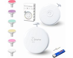 NilaFee®- Electrische Baby Nagelvijl - Inclusief Batterijen - Manicureset - Verzorgingsset - Nagelschaartje - Wit — cadeau in Verzorging