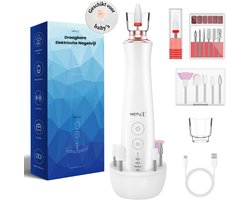 MetuX® Elektrische nagelvijl - Nagelfrees - Manicure set - Pedicure set – Draadloos – 12 Bitjes – Met oplaadstation – Eeltverwijderaar - Nagelvijl baby - Manicureset Baby - Nagelvijl electrisch - Pedicureset electrisch - Pedicuresets - Manicure sets — cadeau in Cadeau-ideeën