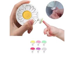 CHPN - Elektrische Nagelvijl - Baby nagels vijlen - Voor kinderen en volwassenen - Vijl voor babynagels - Vijl - Vijlen - Met opzetstukjes - Wit — cadeau in Verzorging