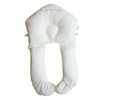 Babyhoofdkussen, kussen geschikt voor baby's die op hun zij liggen, babykussen ter geschikt voorkoming van een plat hoofdje, afmeting 72 x 45 cm — cadeau in Cadeau-ideeën