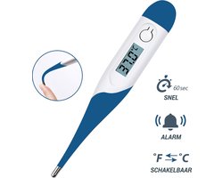 Premium Commerce® - Thermometer Baby - Lichaam - Koorts - Koortsthermometer voor volwassenen - Blauw - Incl. opbergcase! — cadeau in Cadeau-ideeën