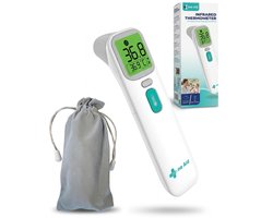 Infrarood Thermometer 2-1 Oor en Voorhoofd - Digitaal Scherm - Baby Modus - Koortsthermometer - Thermometers - Thermometer Oor - Voorhoofd Thermometer - Silvergear -Wit — cadeau in Cadeau-ideeën