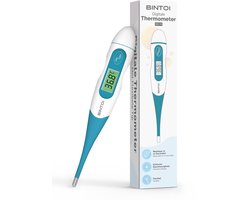 Bintoi XR210 - Thermometer - Koortsthermometer - Digitale Thermometer - Flexibele Tip - Snel & Nauwkeurig- Incl. Batterij & Tasje — cadeau in Cadeau-ideeën