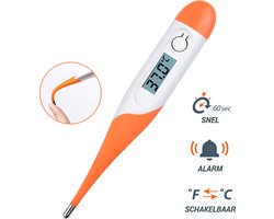 Premium Commerce® - Thermometer Baby - Lichaam - Koorts - Koortsthermometer voor volwassenen - Oranje - Incl. opbergcase! — cadeau in Cadeau-ideeën