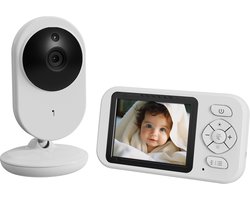 Oemmie Babyfoon - Babyfoon Met Camera - Baby Monitor - Draadloos - Nachtzicht - Praatfunctie - Tempratuurweergave - Wit — cadeau in Cadeau-ideeën