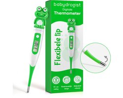 Babydrogist digitale Baby Thermometer met flexibele tip - Rectaal, oksel & oraal - Kikker — cadeau in Cadeau-ideeën