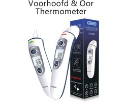 Librie Voorhoofd- & Oorthermometer – Digitale Koortsthermometer, voor Baby, Kind & Volwassene, Nauwkeurig, Hygiënisch & Contactloos — cadeau in Cadeau-ideeën