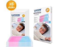 LUVION® Thermo Cooling Gel Patch - Met koortsthermometer meting via het voorhoofd - Geschikt voor baby's, kinderen en volwassenen — cadeau in Cadeau-ideeën
