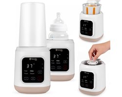 Lionelo ThermUP 3.0 – Baby Flessenwarmer 6in1: Sterilisator, Flesverwarmer, Snel Opwarmen & Ontdooien, Warmhouden 24u, Vloeistoffen en Eten - Flessen - 35-100°C - 400W - BPA-FREE — cadeau in Cadeau-ideeën