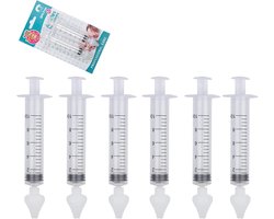 SnelShoppen - 6 Stuks Neus Aspirator Baby 10ML, Professionele Neusreiniger voor Kinderen, Herbruikbaar en Draagbaar met Siliconen Neuszuigpunt, Ideaal — cadeau in Cadeau-ideeën