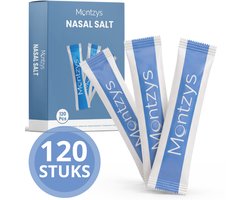 Montzys® Neus Spoelzout Set - 120 Stuks - Geschikt voor Neusreiniger, Neusdouche & Neusspoeler - Neti Pot met Nasaal Zout - voor Kinderen, Baby & Volwassenen — cadeau in Cadeau-ideeën