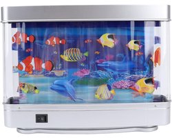 Realistisch Kunstmatig Aquarium met Beweeglijke Vissen - USB LED Nachtlamp voor Kinderen en Baby's, Sensory Speelgoed voor Bureau en Slaapkamer — cadeau in Wonen & Interieur