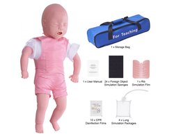 Baby Reanimatiepop - CPR/Heimlich Trainingsmodel - Verstikking & Luchtwegobstructie Training - Professioneel - Voor EHBO & BHV Opleiding — cadeau in Cadeau-ideeën