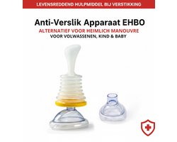 Anti-Verslik Apparaat EHBO – Alternatief voor Heimlich Manoeuvre – Levensreddend Noodhulpmiddel voor Baby, Kind & Volwassene – Inclusief 2 Maskers — cadeau in Cadeau-ideeën
