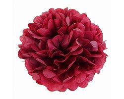 10 x 10 inch 25 cm, Tissue pom poms Pompons Decoraties Accessoires Papier Bloem Ballen voor Bruiloft Verjaardag Baby Shower Kip Nacht Doop Kerstmis Halloween Feestbenodigdheden (rood) — cadeau in Wonen & Interieur