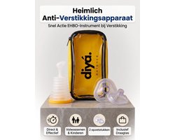 Anti-Verslik Apparaat EHBO met tasje – EHBO Levensreddend Hulpmiddel bij Verstikking & Verslikking – Alternatief voor Heimlich – Voor Baby, Kind & Volwassene – Luchtweg Vrijmaker – Inclusief 2 Maskers - Noodpakket voor Thuisgebruik — cadeau in Cadeau-ideeën