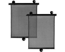 Zonnescherm Auto - Zonwering - Zijruit - UV Protectie - 2 Stuks - Oprolbaar - 40 x 43 CM - Rheme — cadeau in Cadeau-ideeën