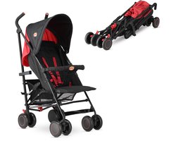 Jinbei Paraplu Buggy - Verstelbare Buggy - Tot 15 kg - Grijs/Rood — cadeau in Cadeau-ideeën