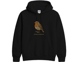 Natuur Hoodie – Erithacus Rubecula – Vogel Liefhebbers Outfit – Unisex Hoodie voor Dames & Heren – Origineel Cadeau — cadeau in Mode & Accessoires