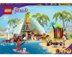 LEGO® Friends Strand glamping 41700 bouwset; creatief cadeau voor kinderen vanaf 6 jaar die graag spelen in de natuur en op populaire kampeertrips gaan (380 onderdelen) — cadeau in Spellen & Speelgoed