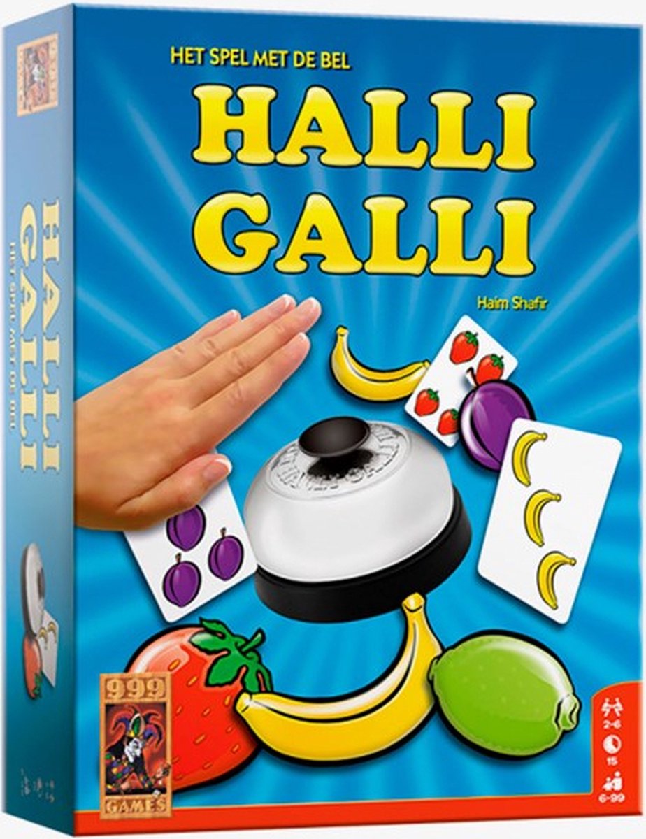 Halli Galli - Actiespel - Het spel met de bel - Kinderspel - Gezelschapsspel - Familiespel - Reactiespel - Klein cadeautje