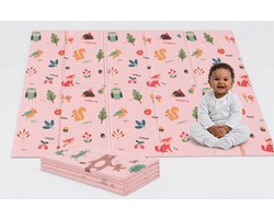 Speelmat Baby, Peuter & Kind 150x200 cm – Extra Dik Speelkleed – Voor Binnen & Buiten – Foam Kruipmat – Dubbelzijdig Opvouwbaar – Inclusief Opbergtas – Zacht & Veilig – Opvouwbare Speelmat Bosdieren & Natuur - baby cadeau - kraamcadeau — cadeau in Wonen & Interieur