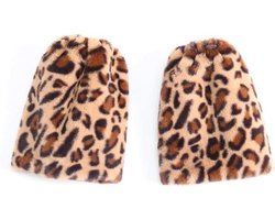 Beenwarmers Luipaardprint - Fuzzy Sokken - Winterse Warmte - Nepbont - Één Maat - Luipaard — cadeau in Mode & Accessoires