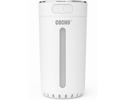 COCHO® Aroma Diffuser Draadloos 300ML - USB Humidifier - Luchtbevochtiger Met ultrasone - Roze met led-verlichting - Voor kantoor, thuis, in de auto — cadeau in Wonen & Interieur