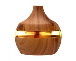 Aroma-diffuser voor etherische oliën met LED-verlichting - Luchtbevochtiger (300 ml) — cadeau in Wonen & Interieur