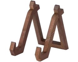 Kookboekhouder - Boeken Houder - 10.2x16.5x15.2cm - Multifunctionele Boekenstandaard - Kookboekhouder - Kookboek Standaard - Compact en Duurzaam - Universeel - Hout - bruin - Kookboek Standaard - Boekensteun — cadeau in Cadeau-ideeën